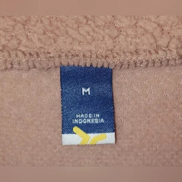 Old Navy Peach Fleece Pullover M+ Cozy Sherpa Turtleneck Soft Winter Cozy Layer - Picture 7 of 9